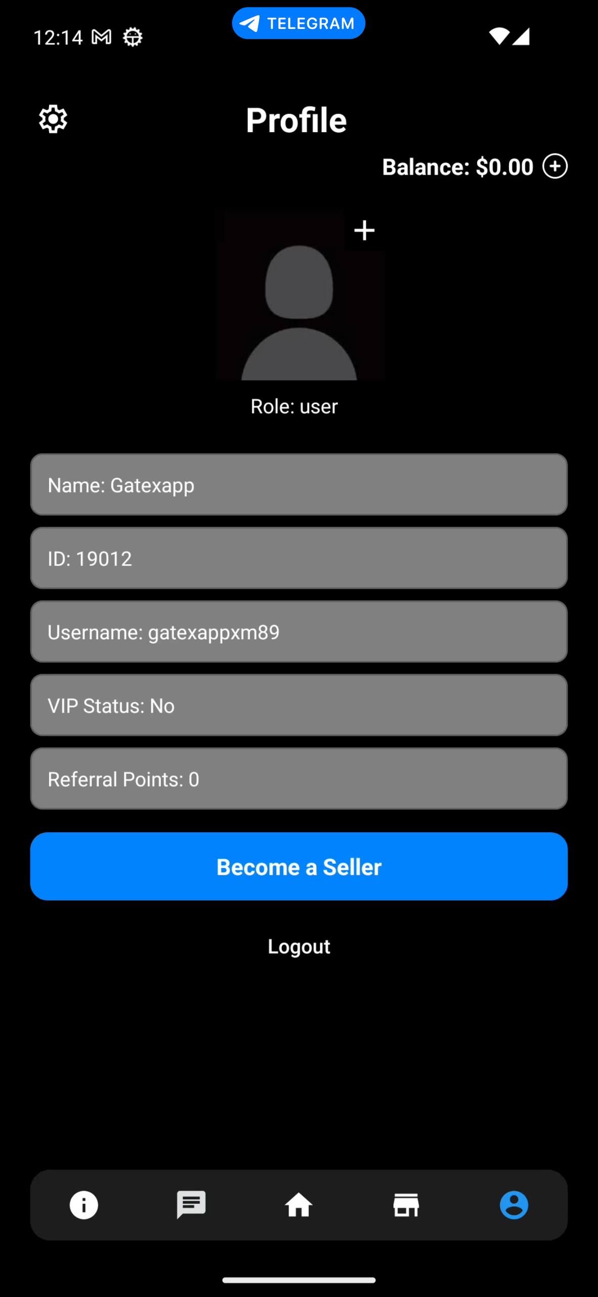 GateX profile screenshot